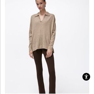 Zara Mini Flared Knit Pants